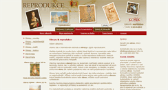 Desktop Screenshot of obrazy.reprodukce.cz